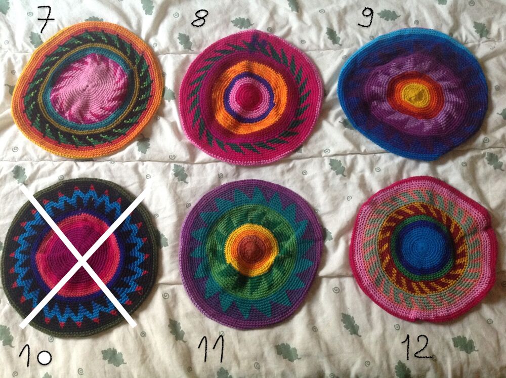 6 BONNETS MULTICOULEURS MIXTE TAILLE UNIQUE Envoi Possible Vêtements