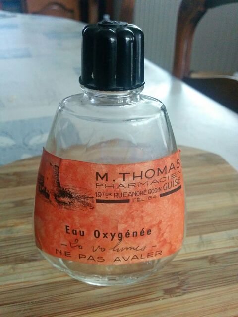 Ancien flacon vintage eau oxyg�n�e 10 Noiseau (94)