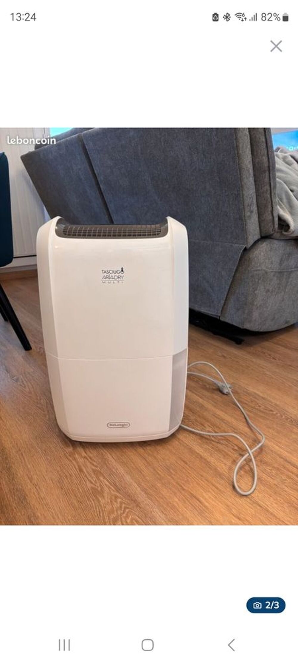 Bonjour je un d&eacute;shumidificateur delonghi ddsx220 blanc Electroménager