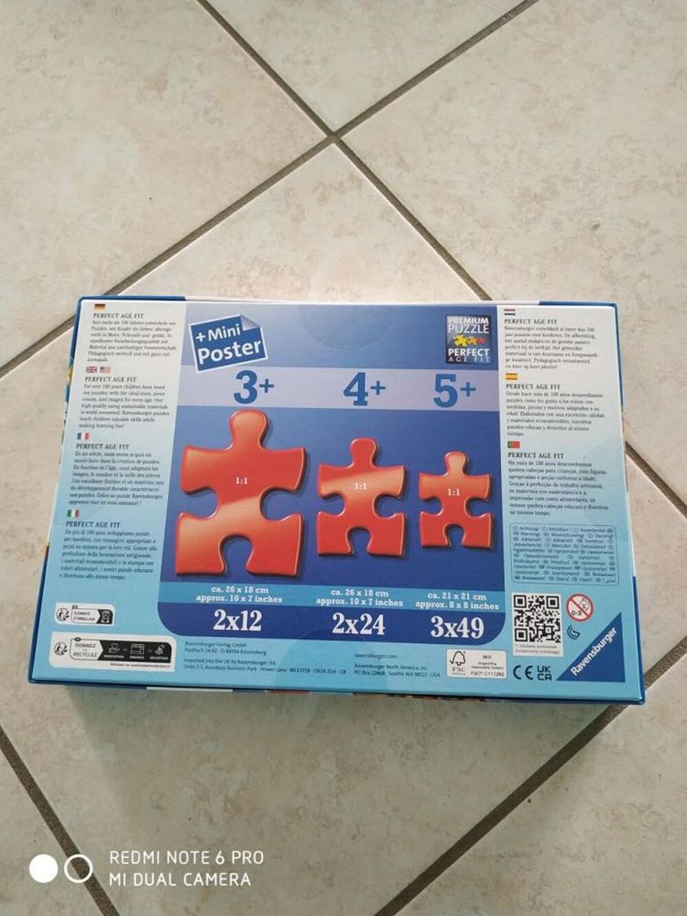 Ravensburger Puzzle Pat'patrouille 3x49 pi&egrave;ces (Neuf) Jeux / jouets