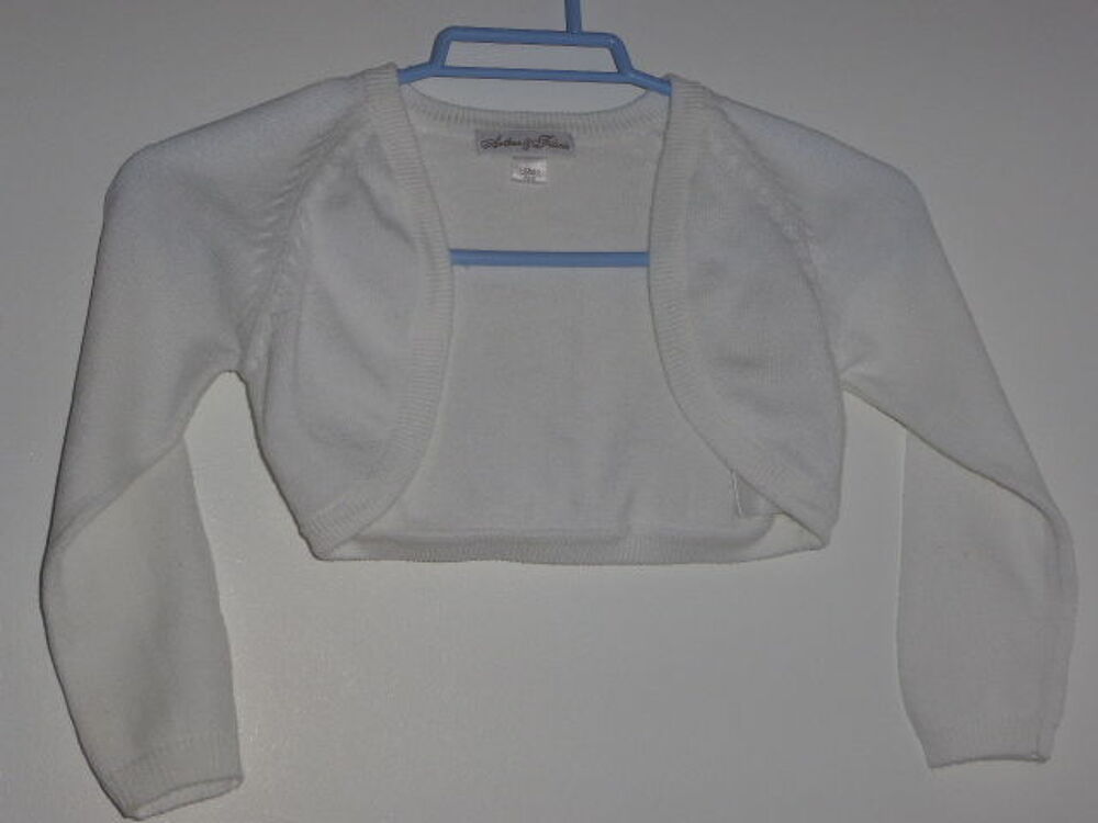 Arthur et F&eacute;licie gilet bol&eacute;ro blanc 4 ans Vtements enfants