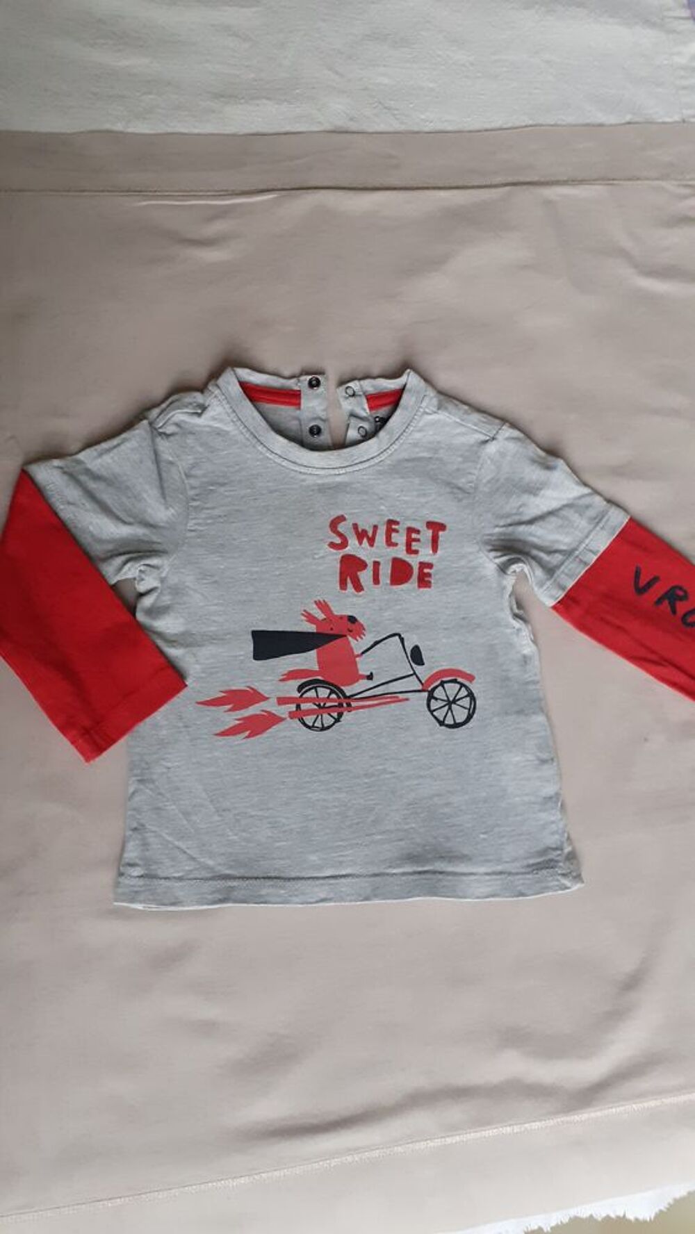 Tee-shirt manches longues gar&ccedil;on 18 mois Vtements enfants
