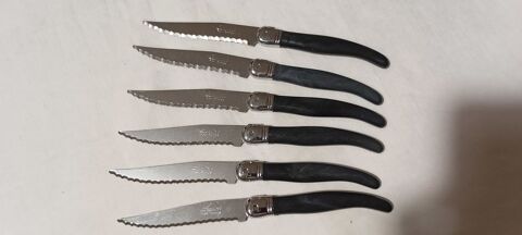 6 couteaux Laguiole Inox France gris 10 Chauriat (63)