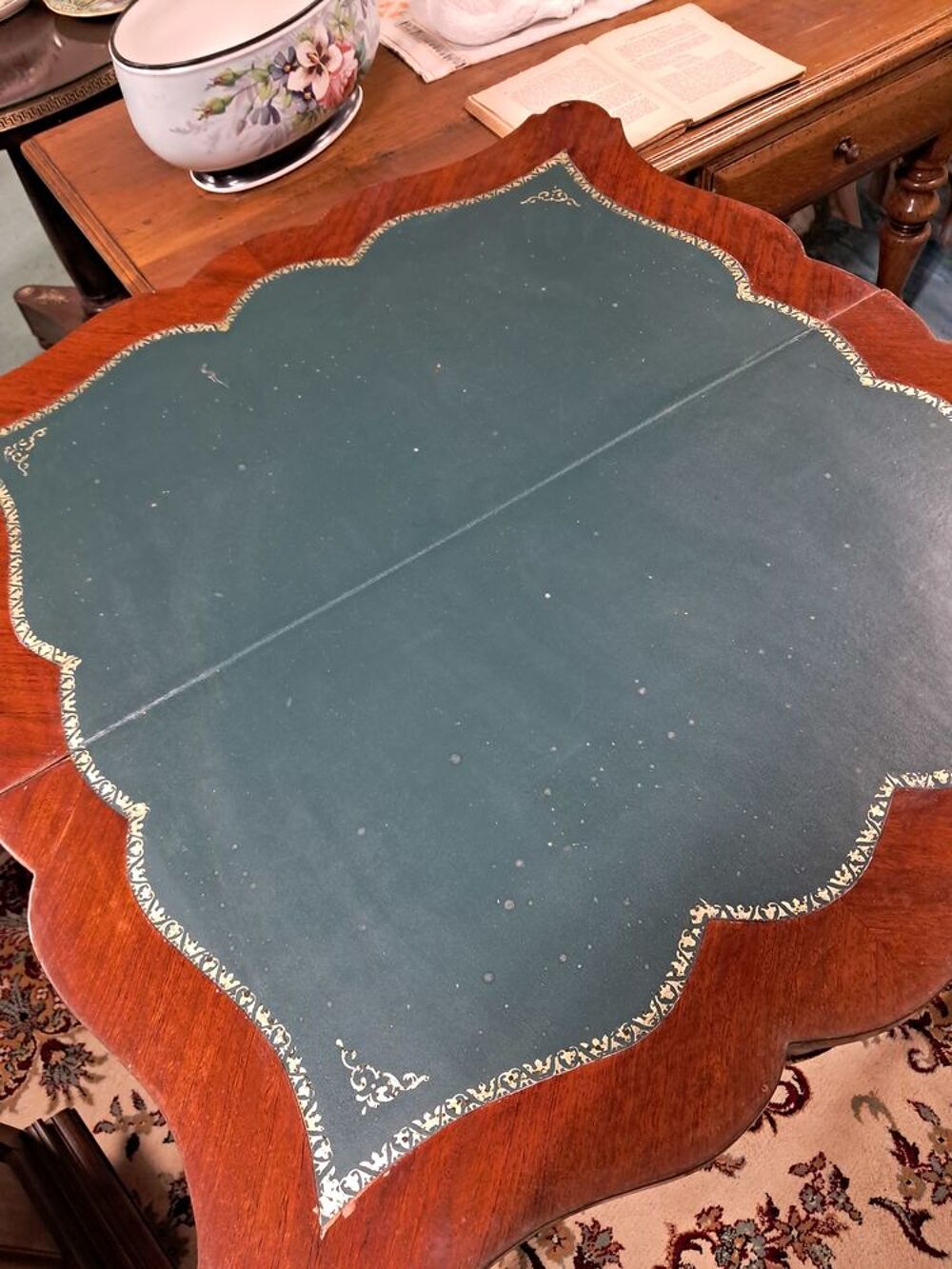Table &agrave; jeux ancienne style Louis XV Meubles