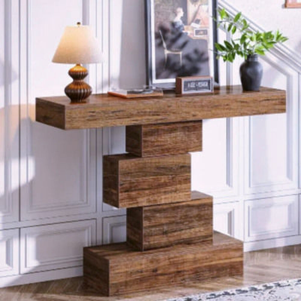 Console d'entr&eacute;e en bois massif ? Design architectural &amp; cha Meubles