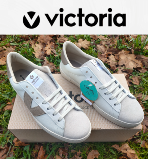 Baskets basses en cuir unisexe Victoria 1126142 55 Pessac (33)