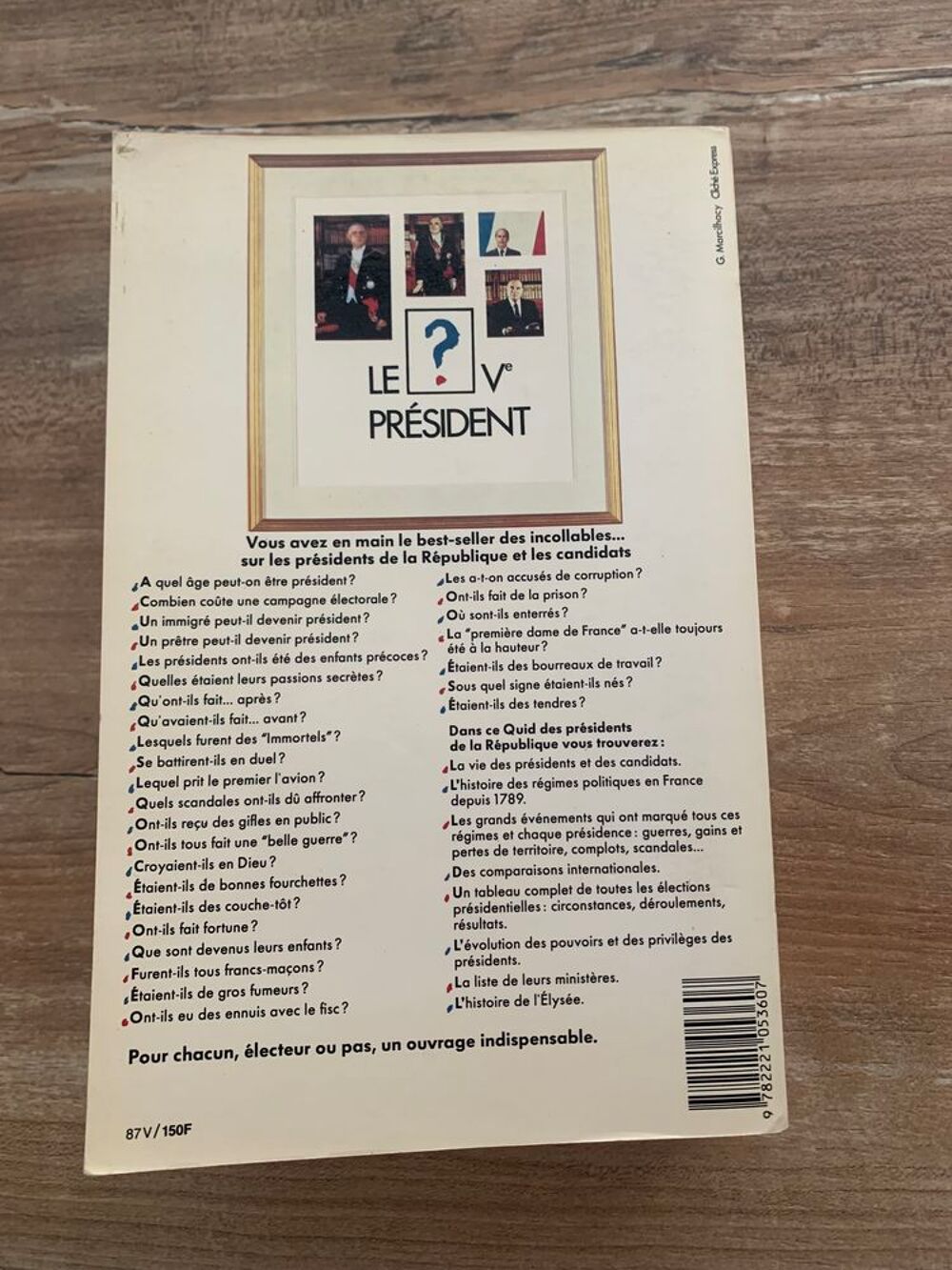 Livre " Quid des pr&eacute;sidents de la r&eacute;publique Livres et BD
