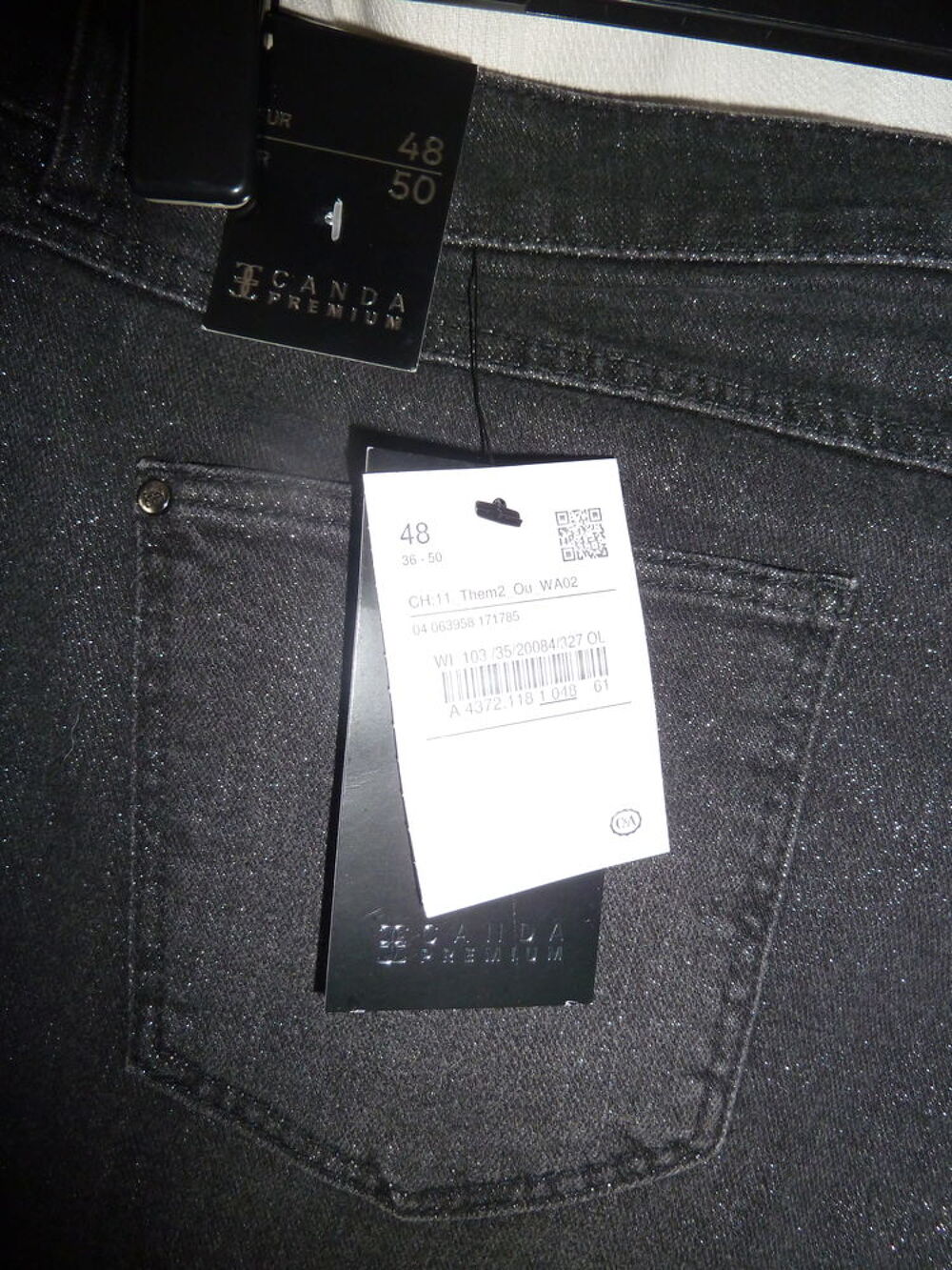 pantalon jean femme T48 &quot;the slim jeans&quot; de la marque CANDA Vtements