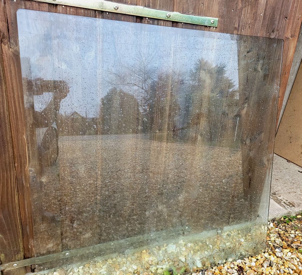 Plateau carr&eacute; en Verre tremp&eacute; de Table Basse Meubles