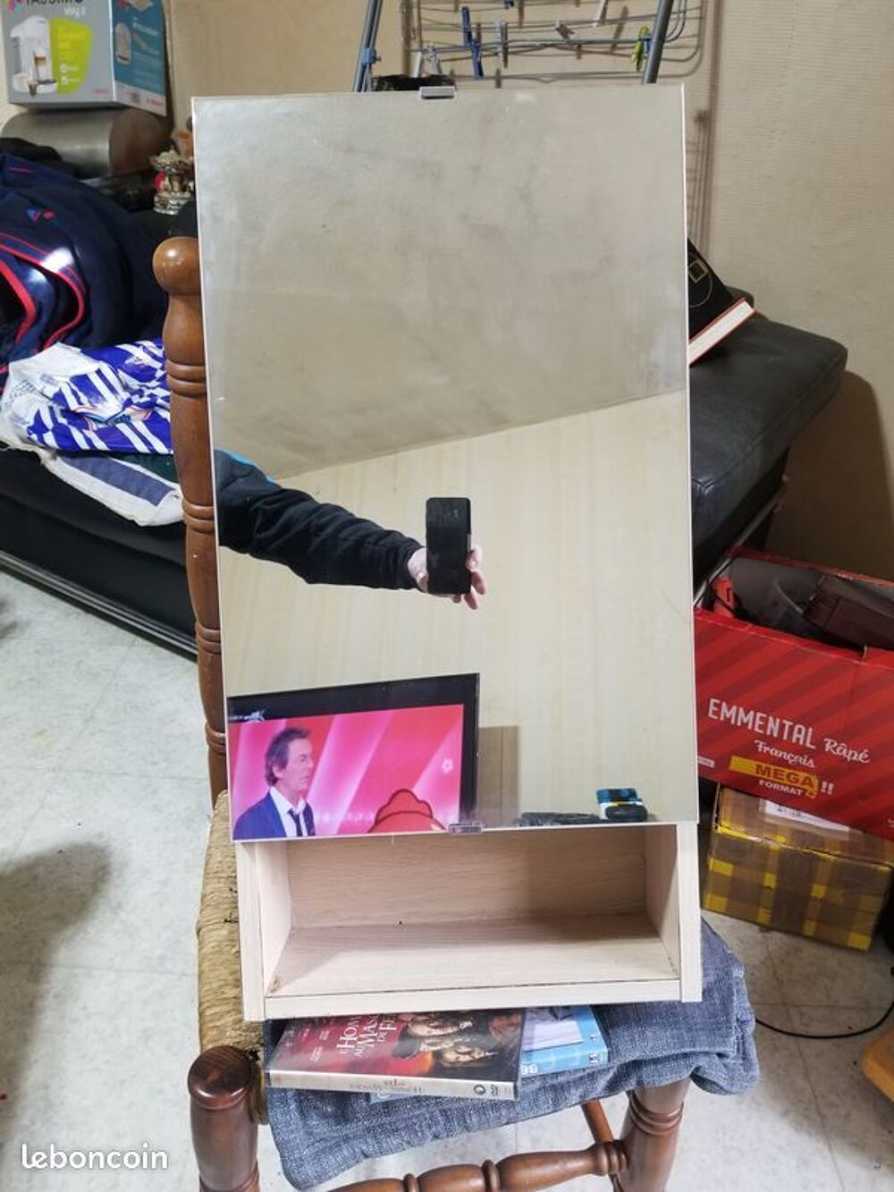 Petite armoire de salle de bain porte avec miroir Meubles