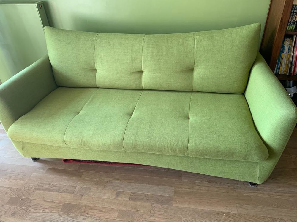 Canapé Convertible ESpring En Excellent état – 100% Coton, Style Moderne, Occasion à Saisir