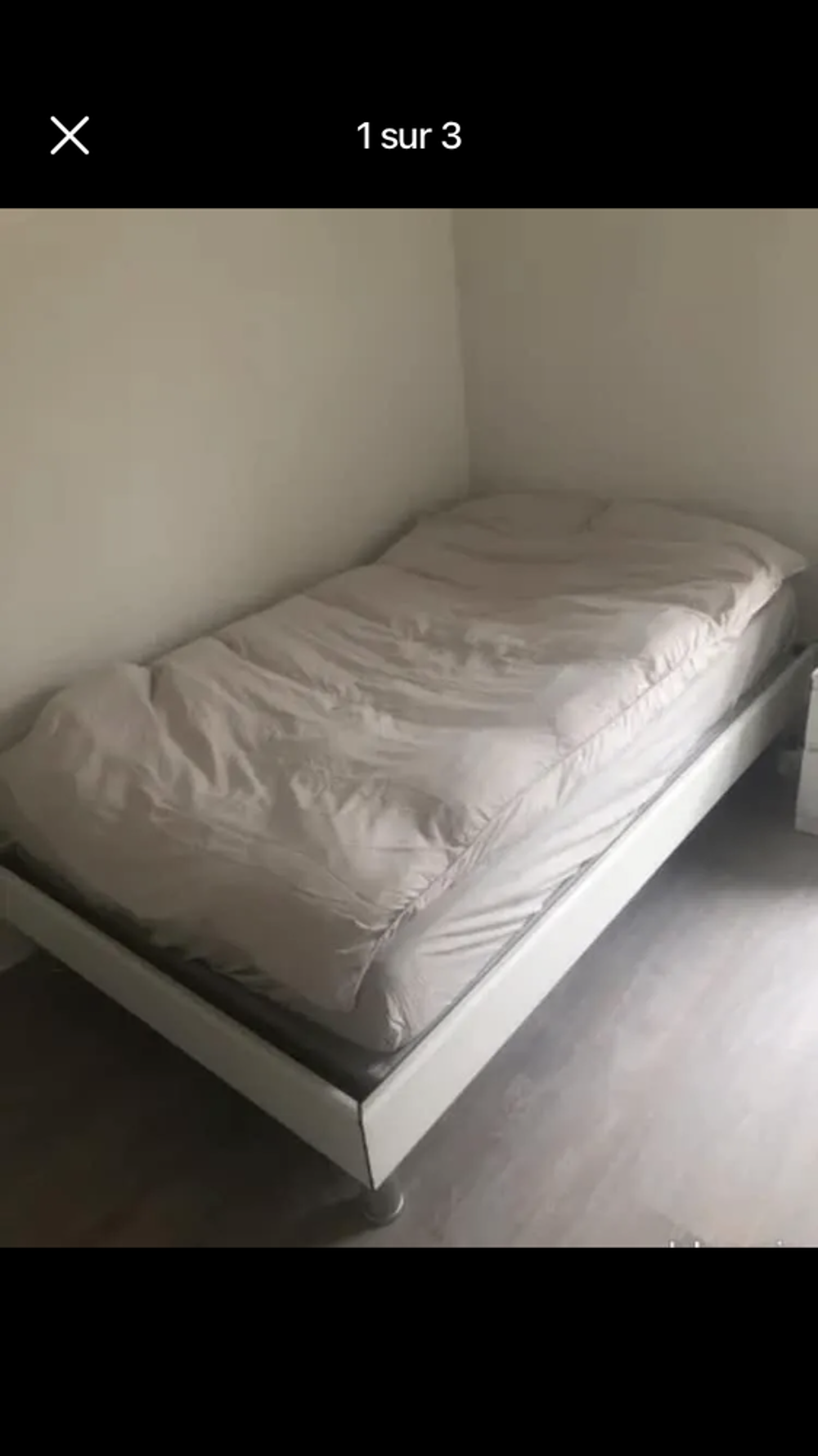 Lit entier sommier + matelas + contour de lit Meubles