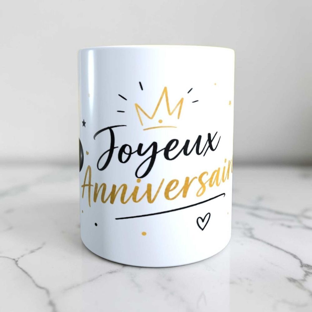 Mug anniversaire Décoration
