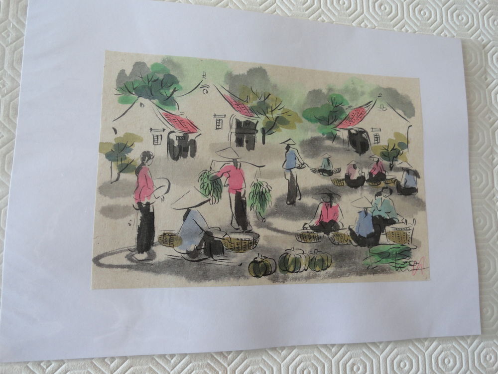 Peinture sur soie du VIETNAM Décoration