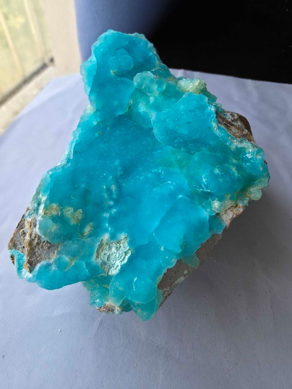 Sp&eacute;cimen H&eacute;mimorphite Bleue du Katanga RDC-Min&eacute;ral 302g 