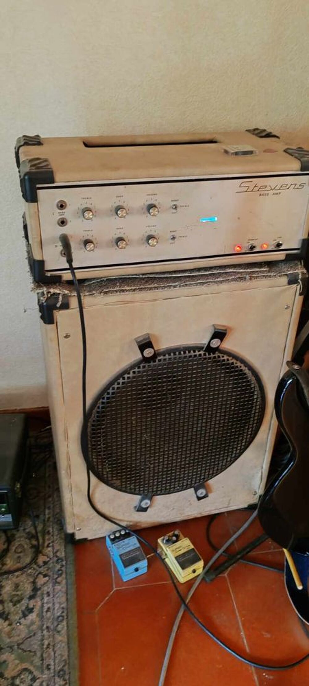 Steven's Amp Bass + boomer - Ampli Basse &agrave; lampes vintage Instruments de musique