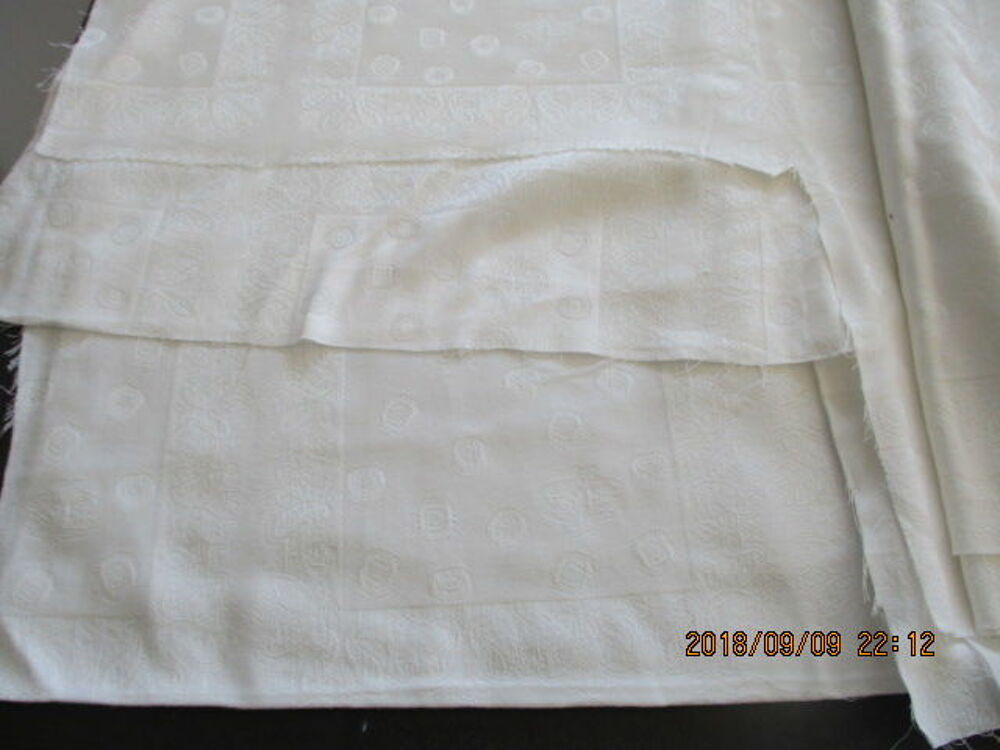 Coupon de tissus blanc Décoration