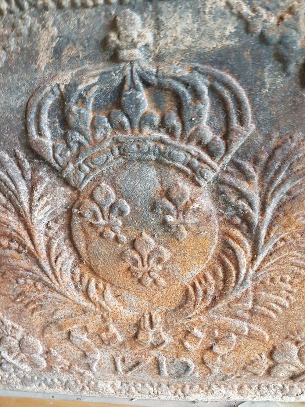 plaque de chemin&eacute;e 