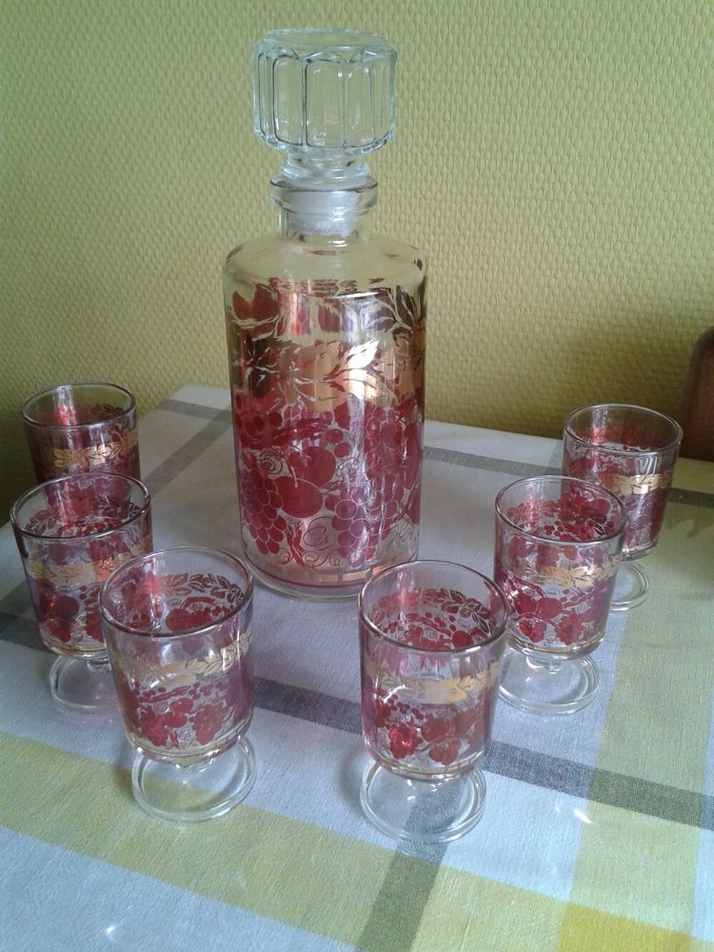 Service &agrave; liqueur vintage Luminarc neuf Cuisine