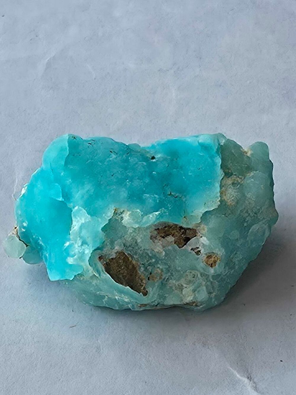 H&eacute;mimorphite Bleue Mamelonn&eacute;e du Congo-Pierre de Collection 