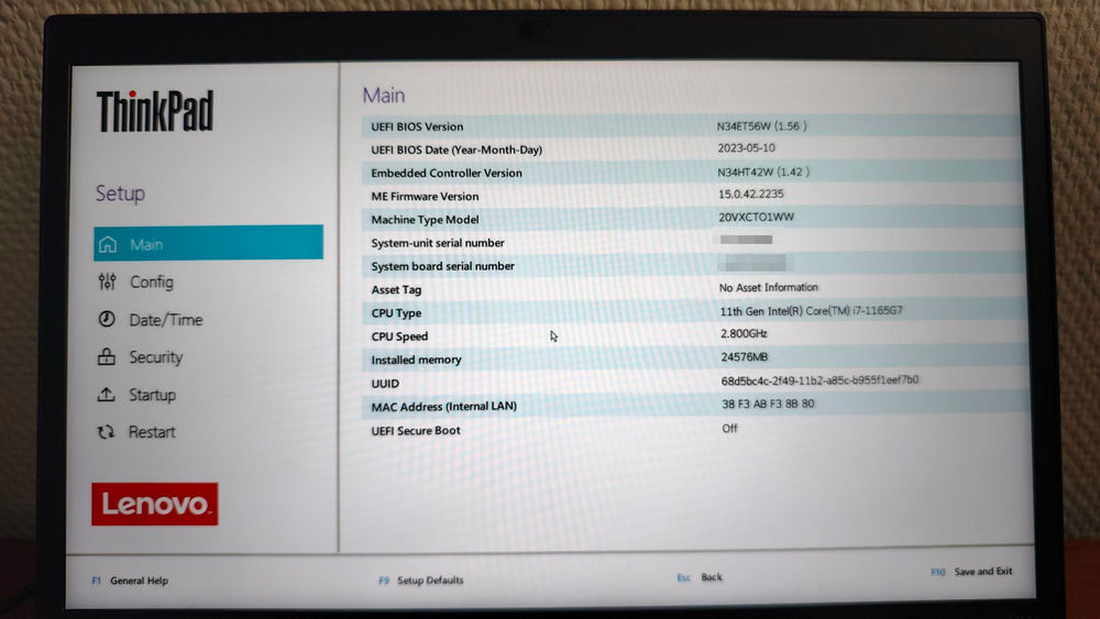ThinkPad P14s Gen 2 - i7 / 24 Go RAM / 512 Go NVMe Matériel informatique