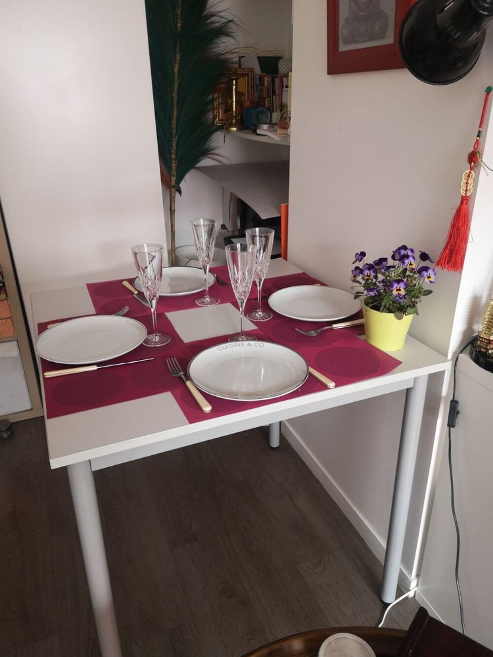 Table de cuisine grise Meubles