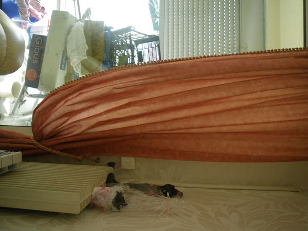 rideau avec tringle en laiton 140/240 Décoration