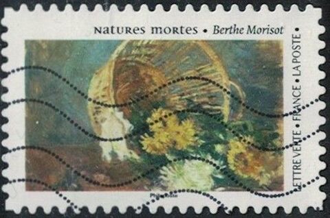 France 2023 Oblitéré Used Natures Mortes Berthe Morisot Chry 0.39 Chesny (57)