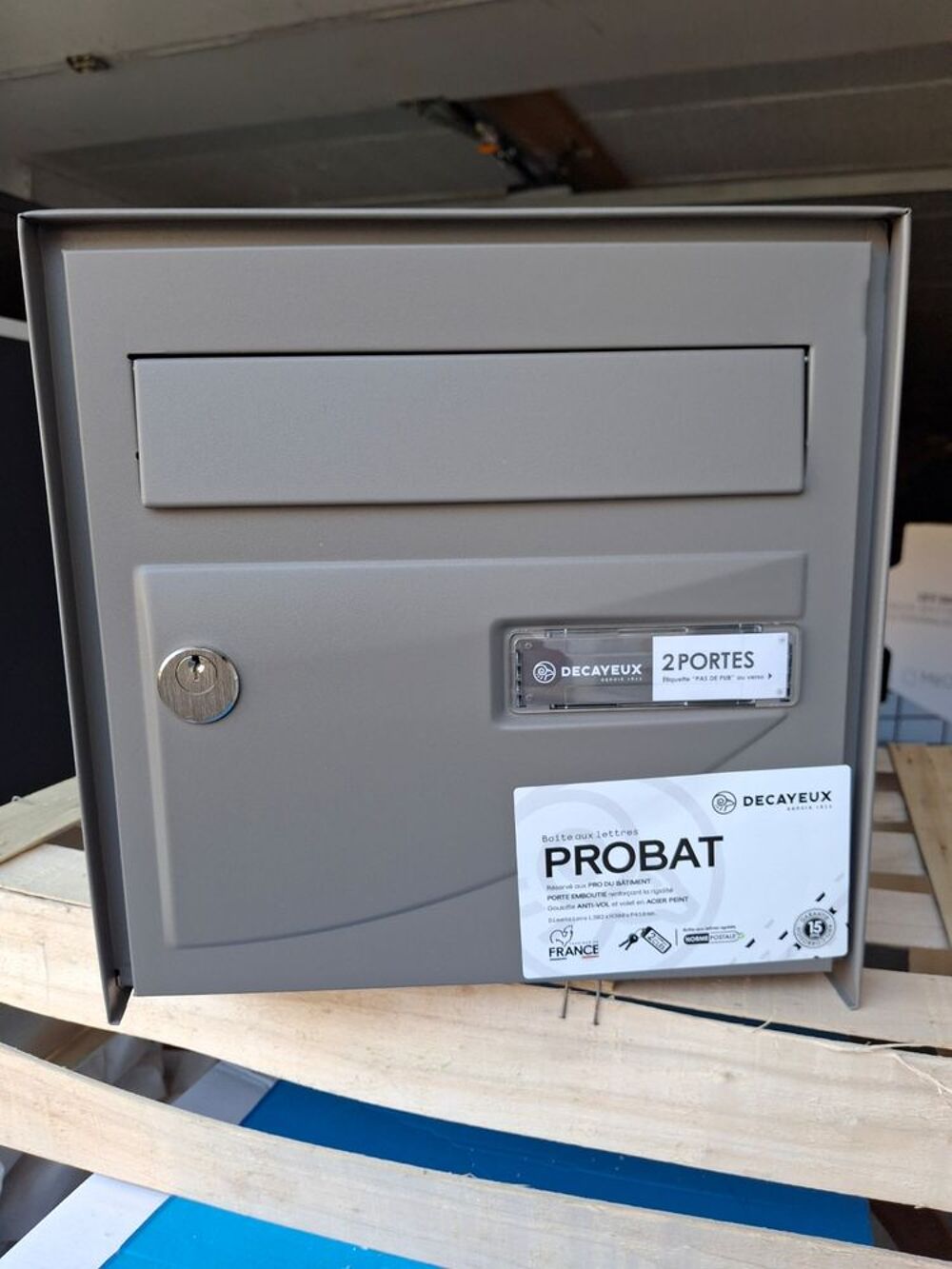 BOITE AUX LETTRES DECAYEUX RAL 7039 FS - GRIS TAUPE Jardin
