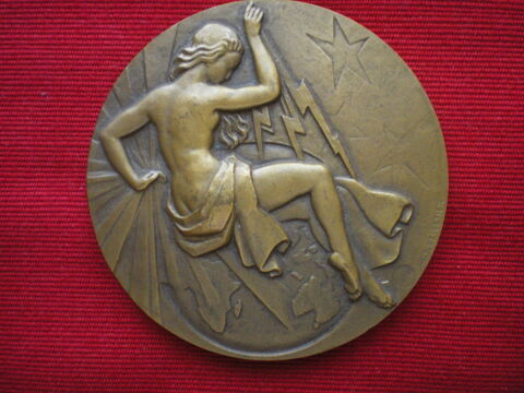 Médaille du Syndicat Général de la Construction Electrique. 25 Caen (14)