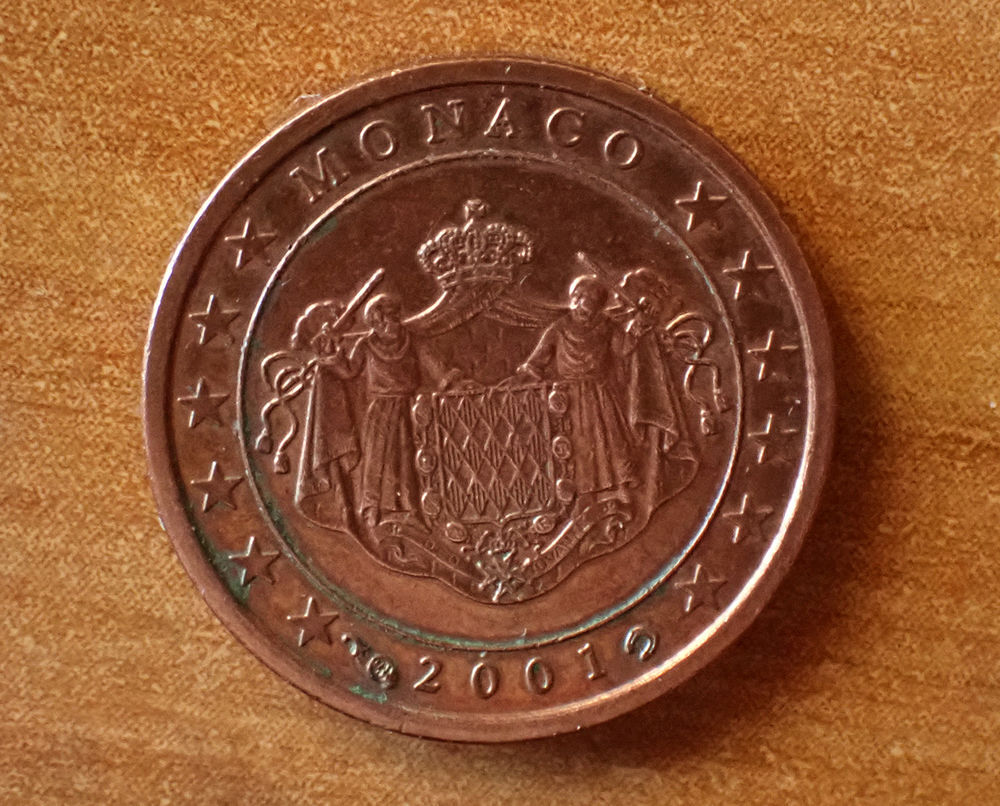 1 centime d'euro mon&eacute;gasque (2001) 