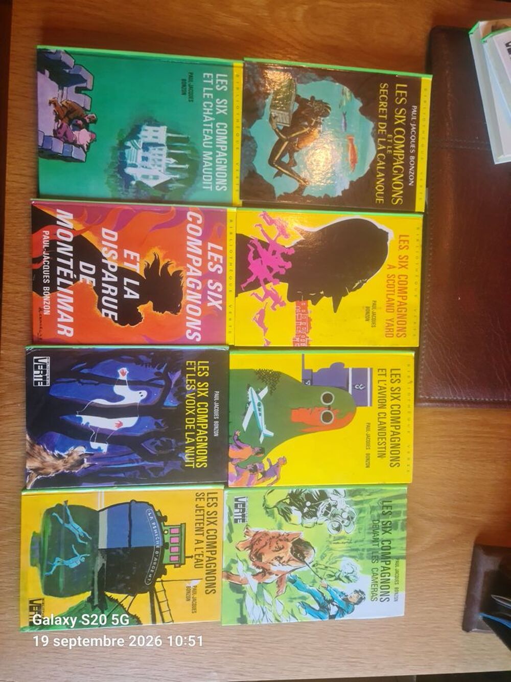 Huit livres ancienne biblioth&egrave;que verte "les six compagnons" Livres et BD
