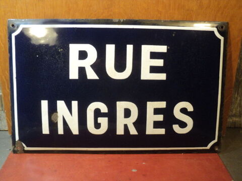 Ancienne Plaque de Rue Ingres Peintre  80 Loches (37)