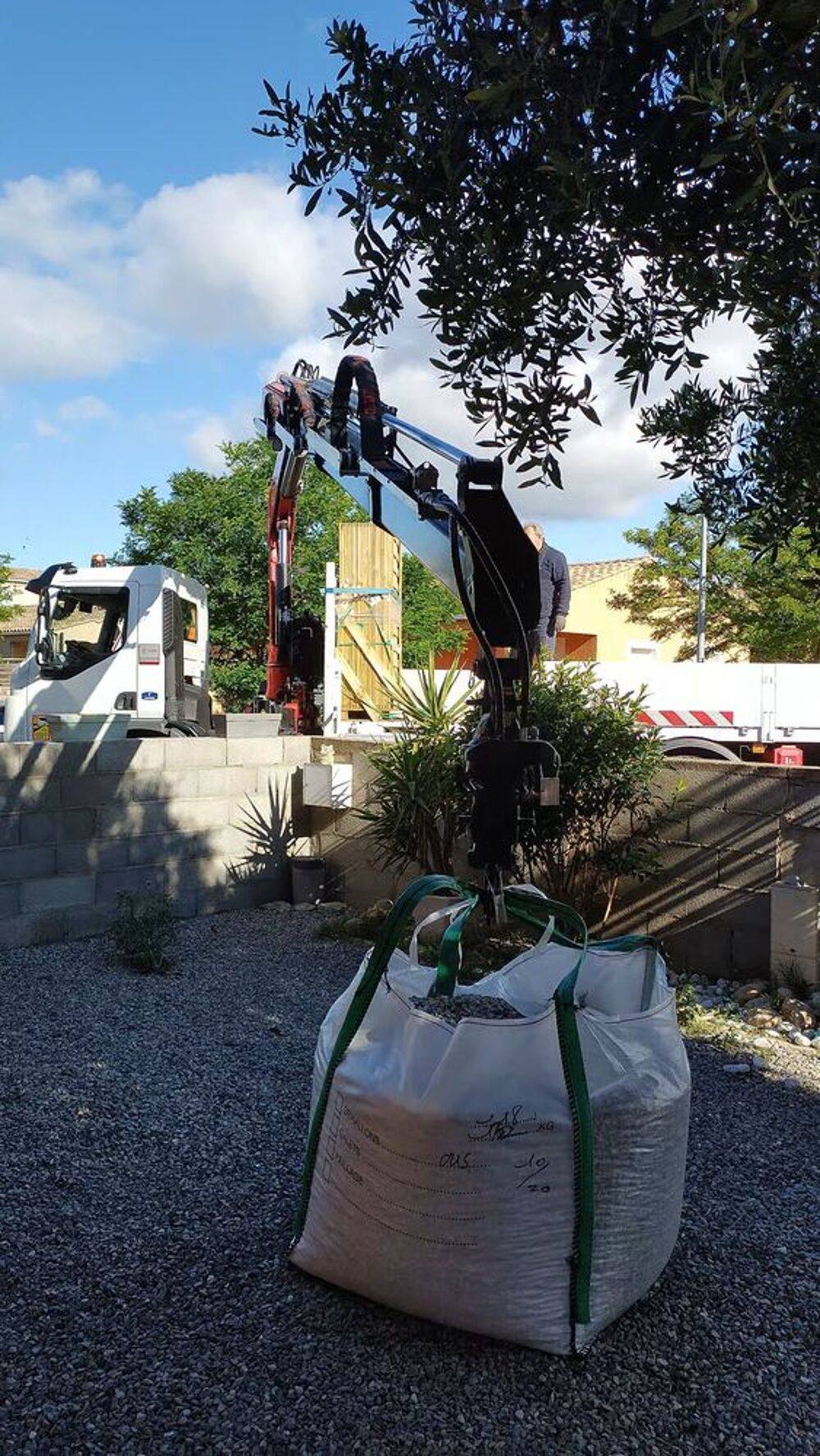 Sac &agrave; Gravats : Big Bag XXL de Chantier &plusmn; 750 Kg Jardin
