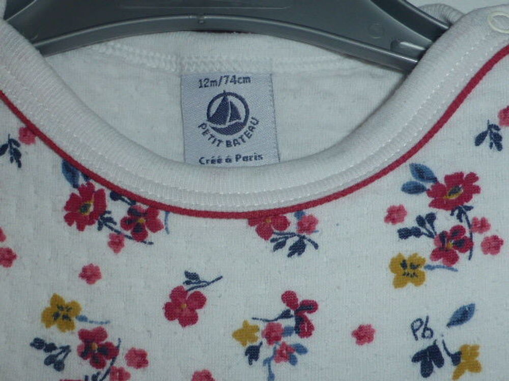 Petit Bateau robe fleurie manches longues 12 mois Vêtements enfants