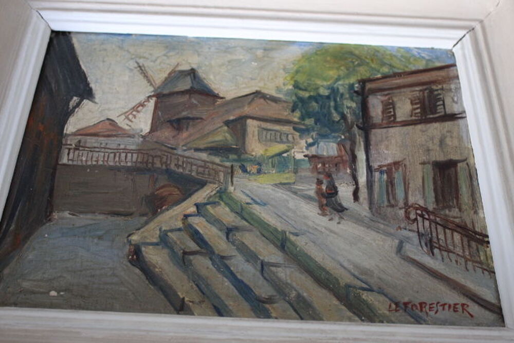 peinture &agrave; l'huile de Le forestier Décoration