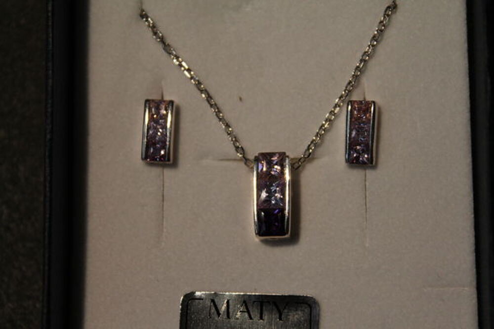 Parure en argent amethyst Bijoux et montres