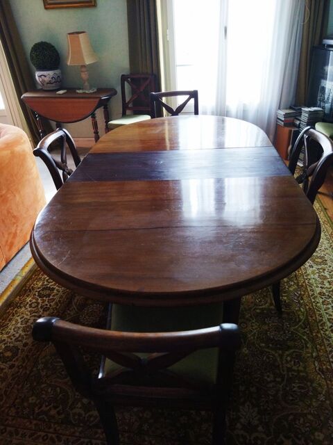 table  manger avec chaises style Louis Philippe 130 Nice (06)