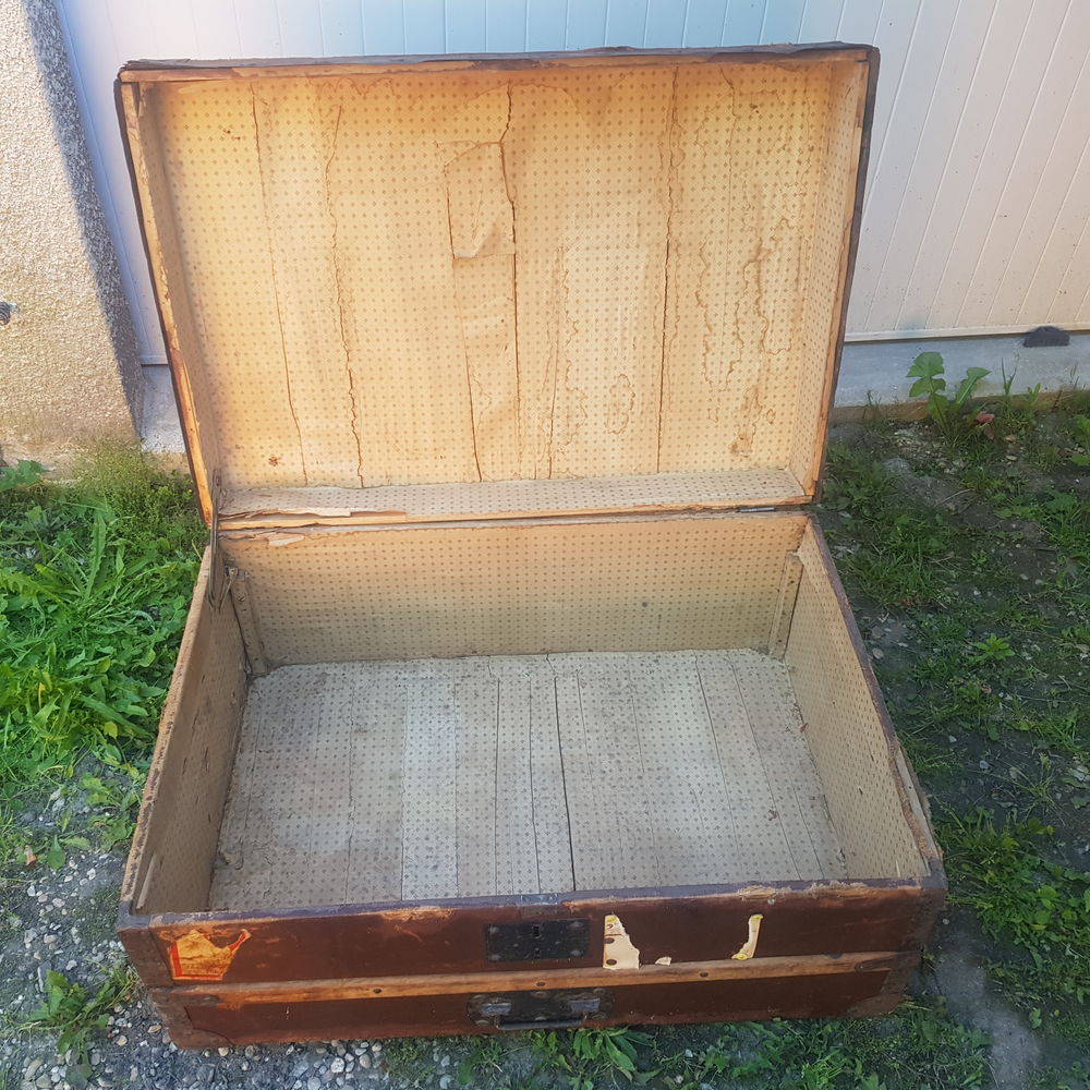 ancienne malle de voyage en bois ancien Meubles
