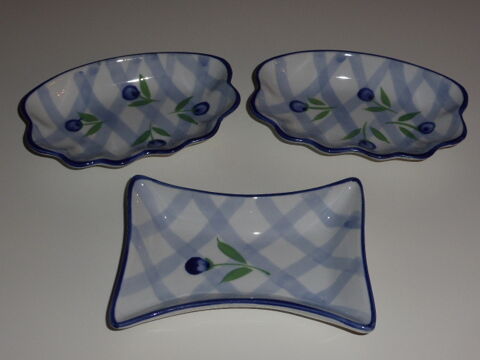 Lot de 3 coupelles quadrill�es bleu et blanc 8 Rueil-Malmaison (92)
