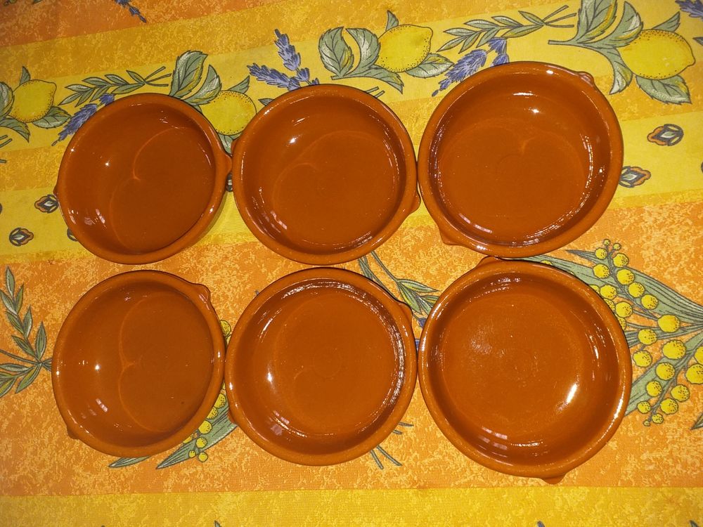 6 ramequin en terre cuite 1 euros pi&egrave;ce bon &eacute;tat Cuisine