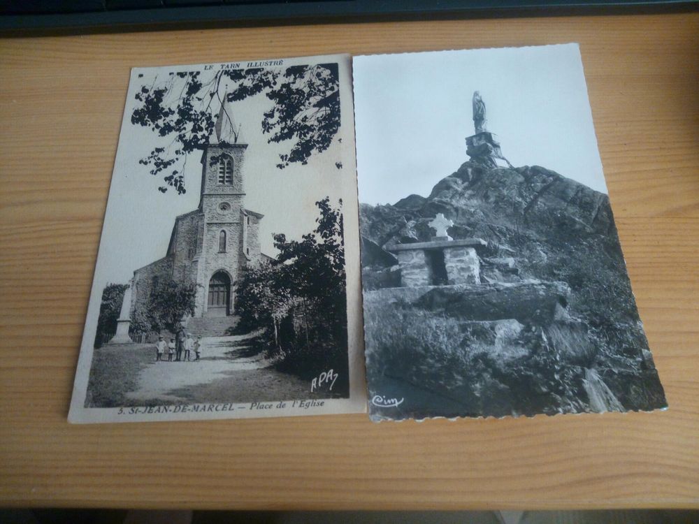 LOT DE DEUX CARTES POSTALES LE TARN ILLUSTRE 