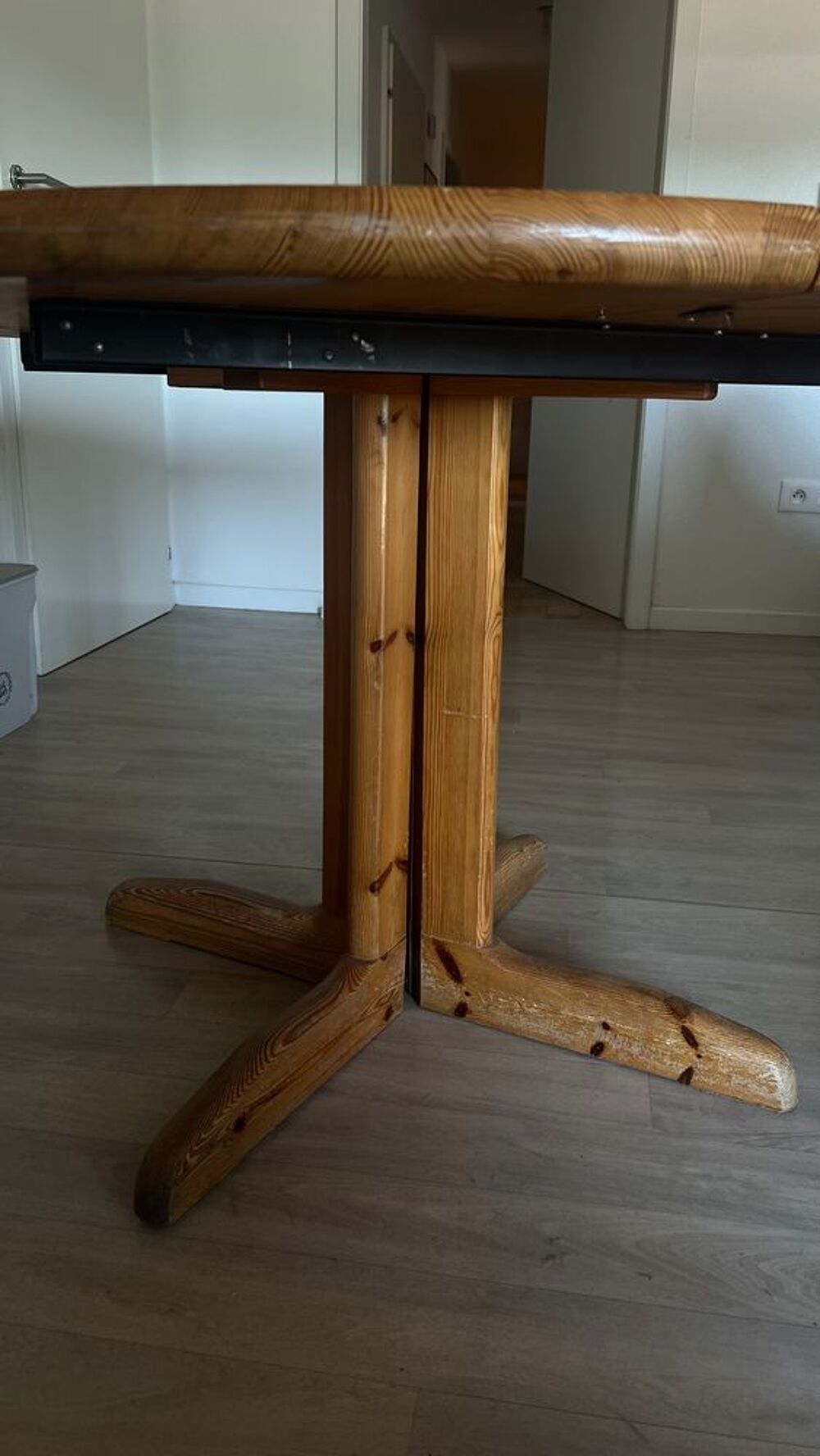 Grande table ronde extensible bois massif Meubles