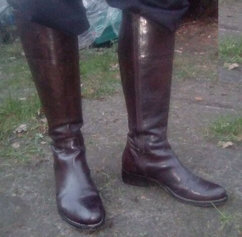 bottes cuir marron - taille 39 40 Beauchamp (95)