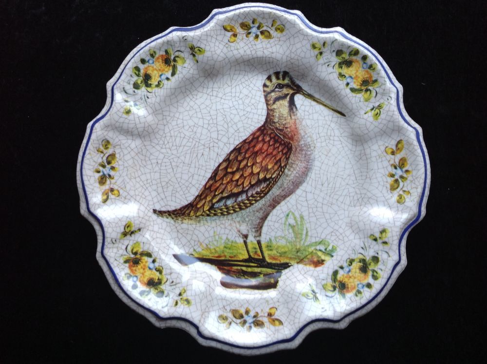 ASSIETTE VINTAGE D&Eacute;CORATIVE DE B&Eacute;CASSE LAMI 70s Envoi Possib Décoration