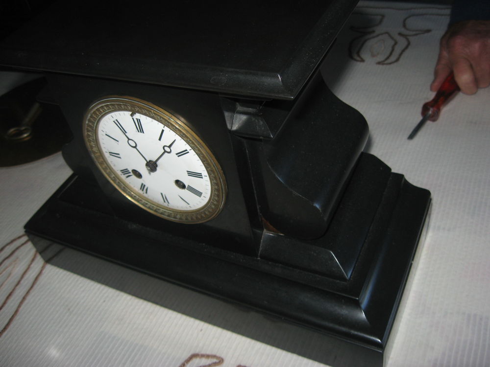 ancienne pendule de notaire H Molle Paris Décoration