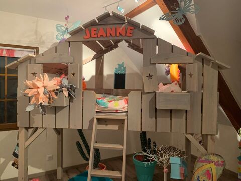 lit cabane enfant fabrication par un artisan Perrecy-les-Forges (71)