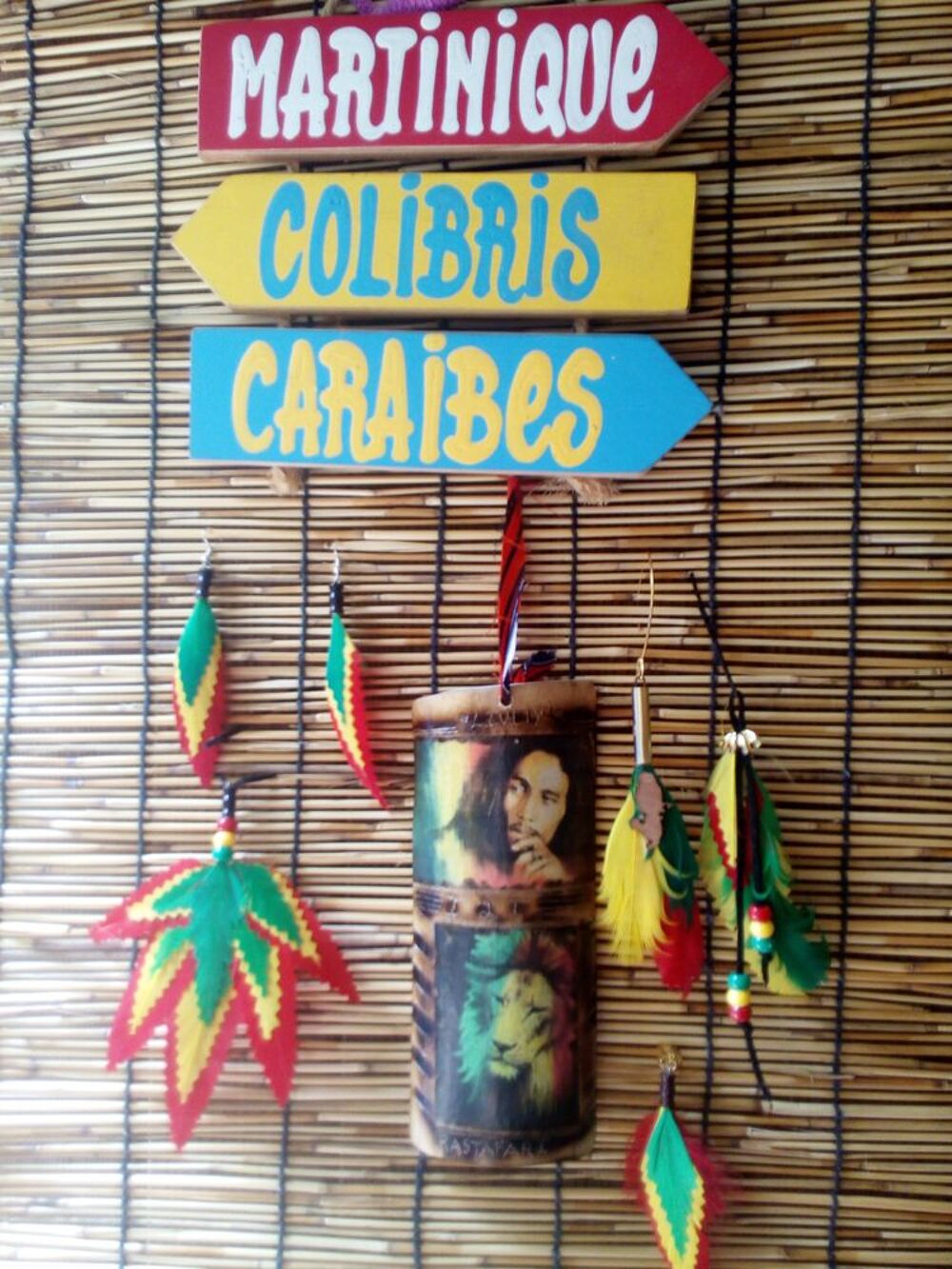 Collection bijoux plumes couleurs reggae Bijoux et montres