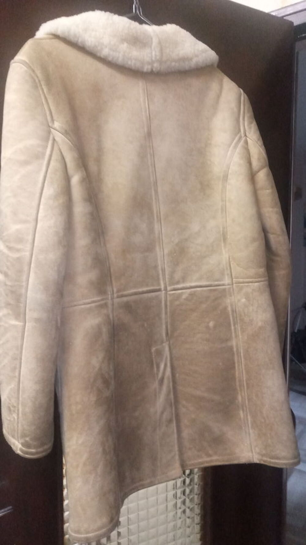 Manteau en dain fourr&eacute; Vêtements