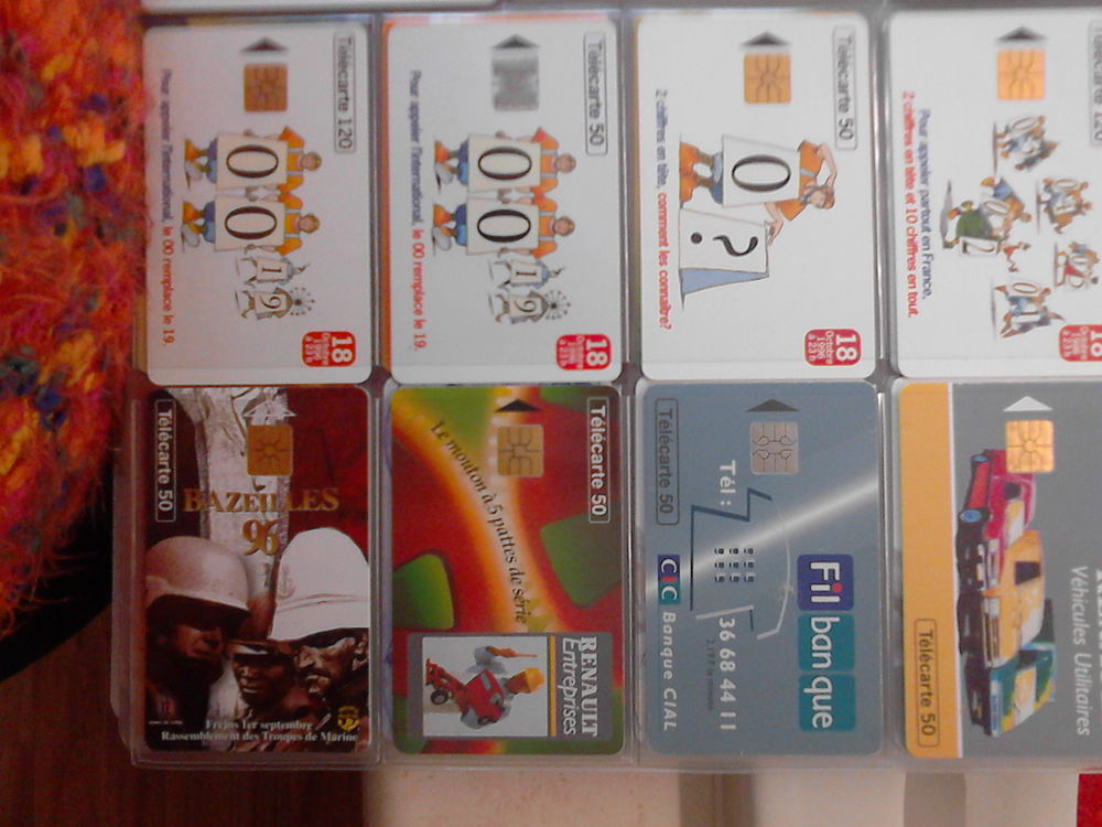 Cartes t&eacute;l&eacute;phoniques 